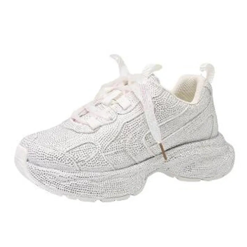 Bling Chunky Breathable Platform Sneakers