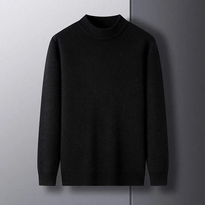 Warm Thick Winter Knit Mock Neck Sweater