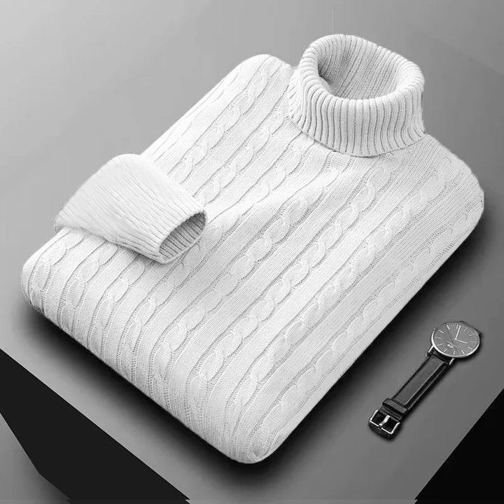 Warm Heavyweight  Knitted Turtleneck Sweater