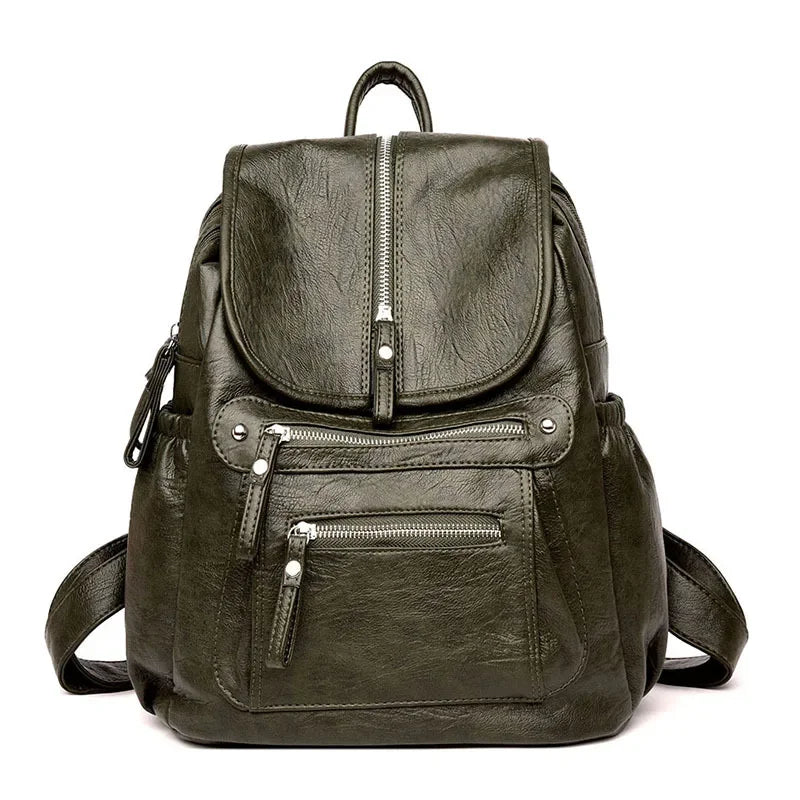 High-Quality Vintage Leather Backpack