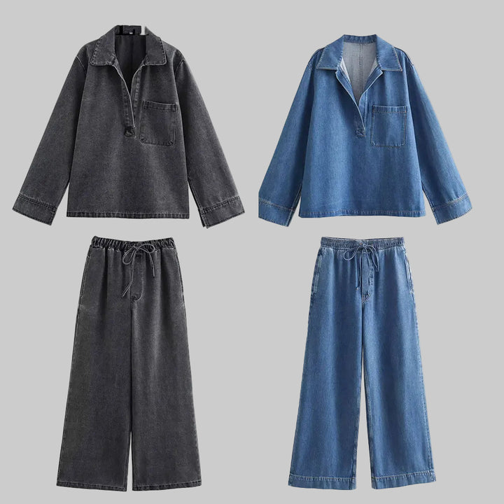 Bestselling Denim top and pants Set