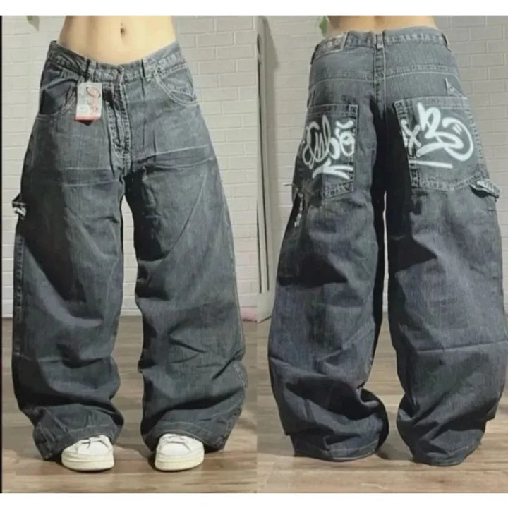 Y2K Harajuku Washed Baggy Jeans