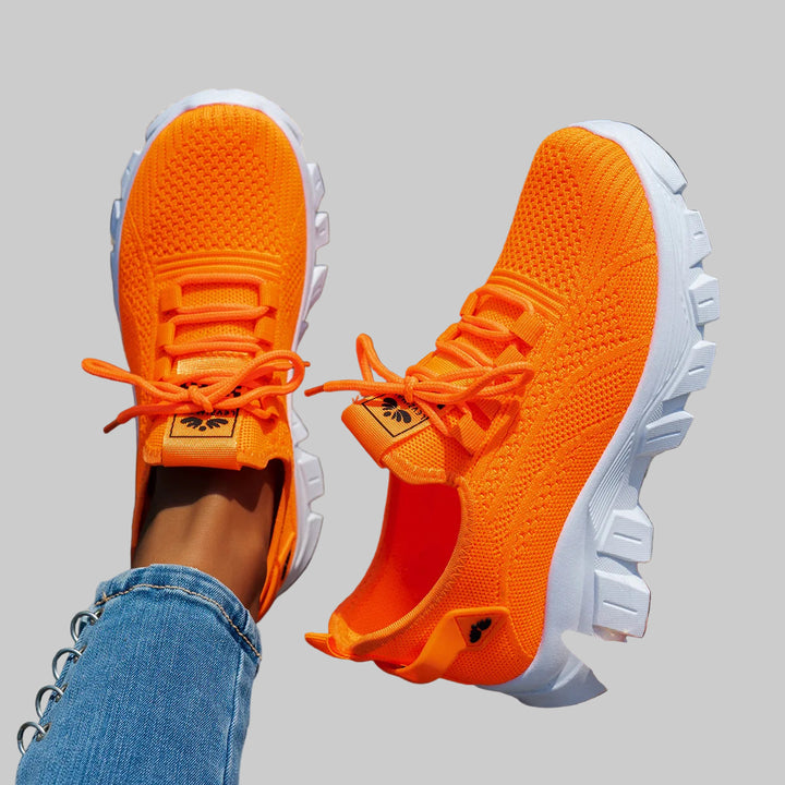 Lightweight Mesh Platform Sneakers