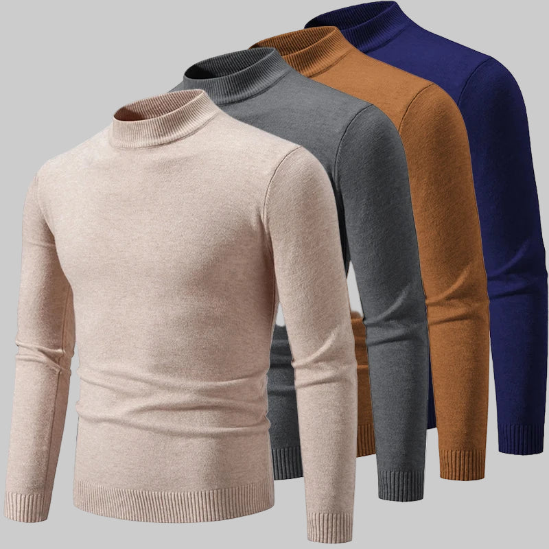 Half-Neck Knitted Sweater