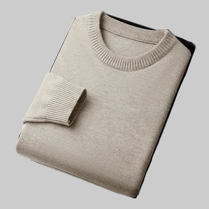 Lightweight Long Sleeve Knitted Crew Neck Sweater