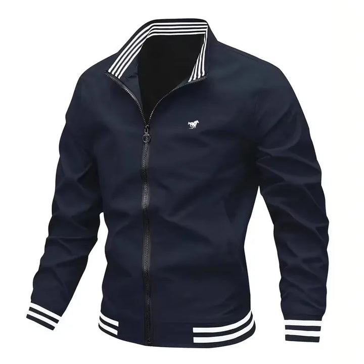 Stand Collar Casual Windproof Zipper Jacket