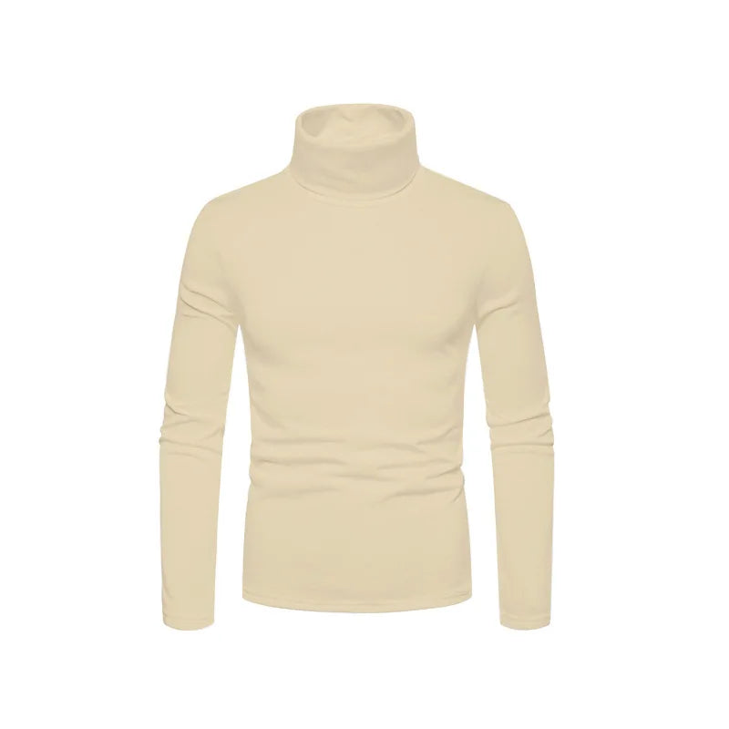 Casual Slim Fit High Collar Turtleneck Pullover