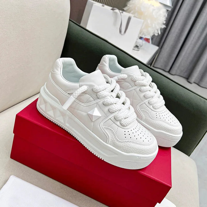 Chunky Platform Sneakers for Height Boost in Harajuku Style