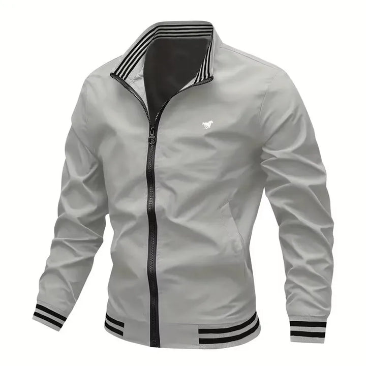 Stand Collar Casual Windproof Zipper Jacket