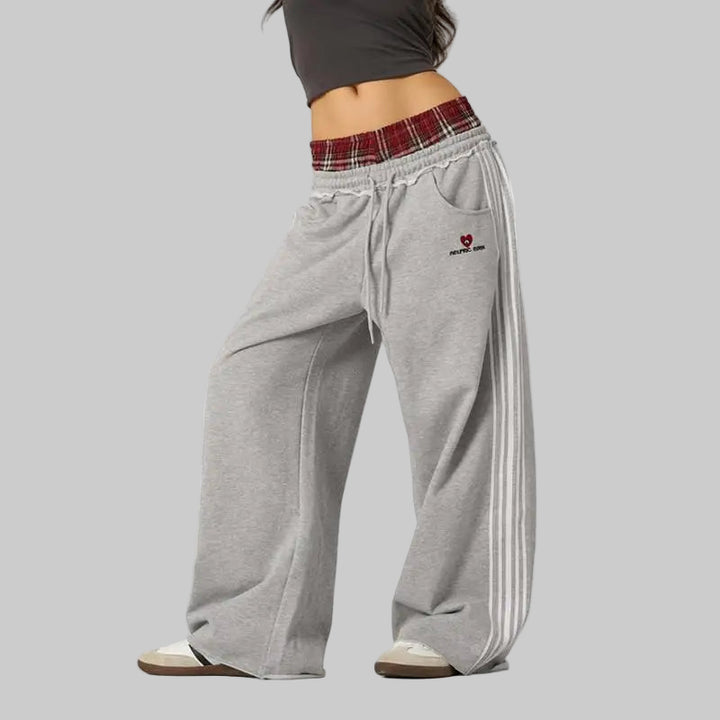 American Retro College-Inspired Loose-Fit sweatpants