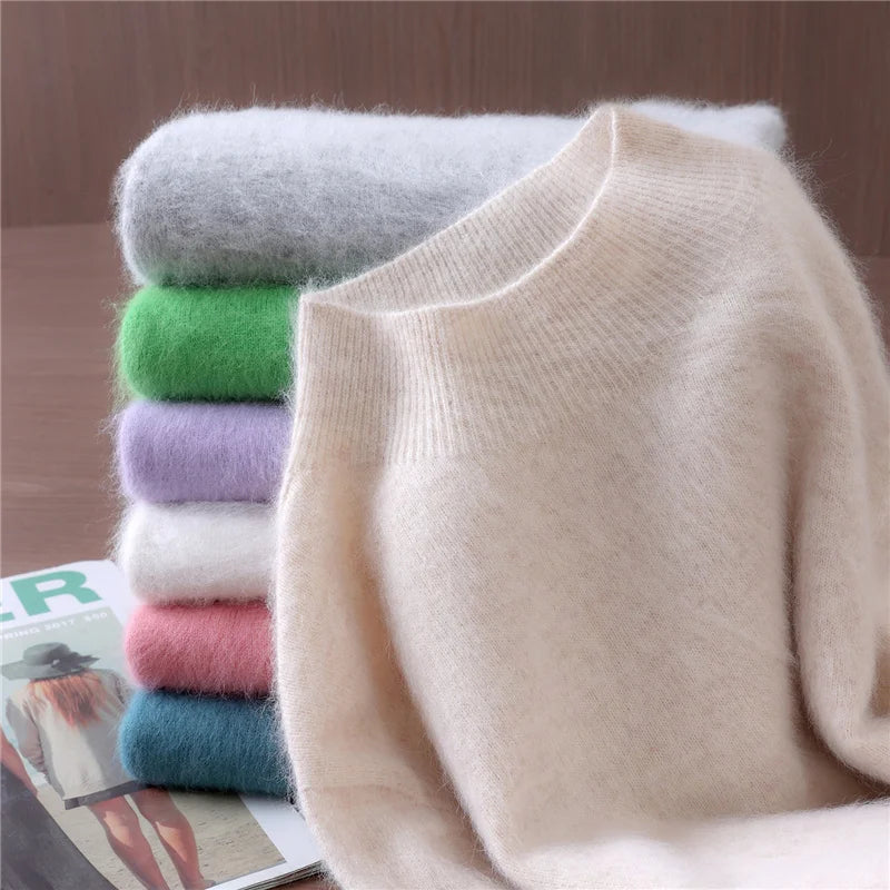 100% Mink Cashmere Autumn Winter Sweater