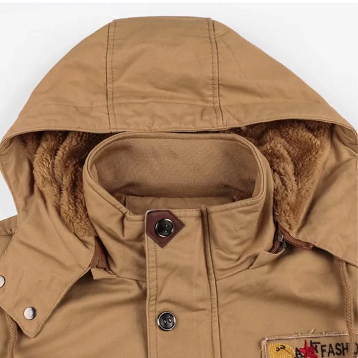Thickened Cotton Wool-Lined Motorcycle Jacket