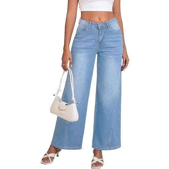 Vintage Mid-Waist Wide Leg Loose Jeans