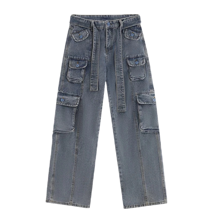 American Stereoscopic Multi-Pocket Jeans