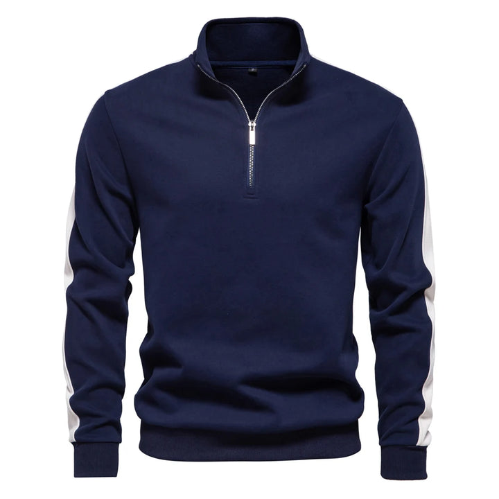 Lightweight Mock Neck Quarter-Zip Sweatshirt