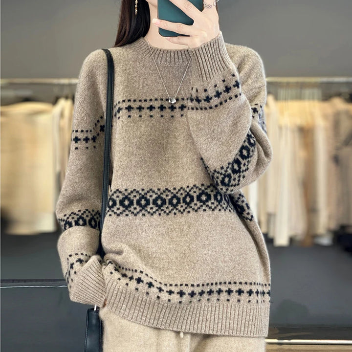 Cozy Oversized 100% Wool Knitted Sweater