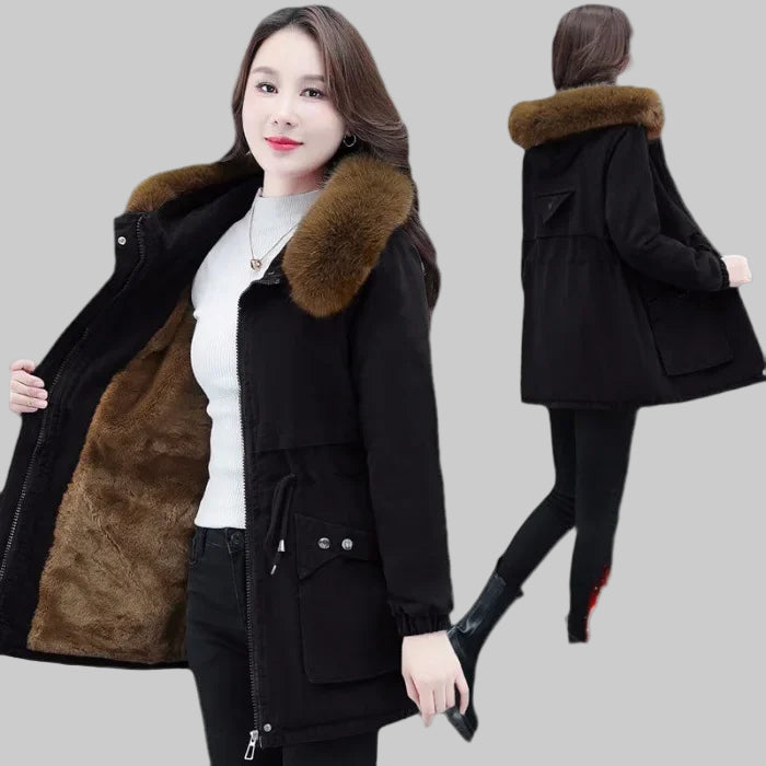 Short cotton Fleece lining winter Jacket