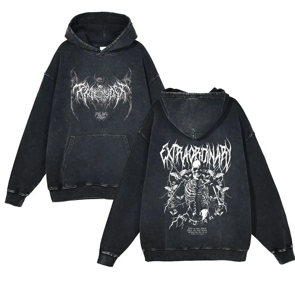 Harajuku Double Printed Hoodies