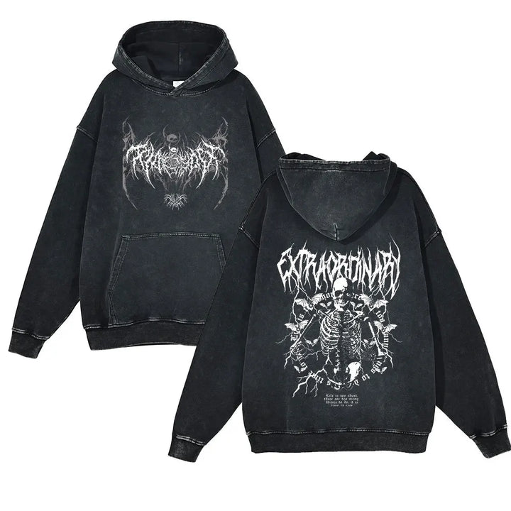 Harajuku Double Printed Hoodies