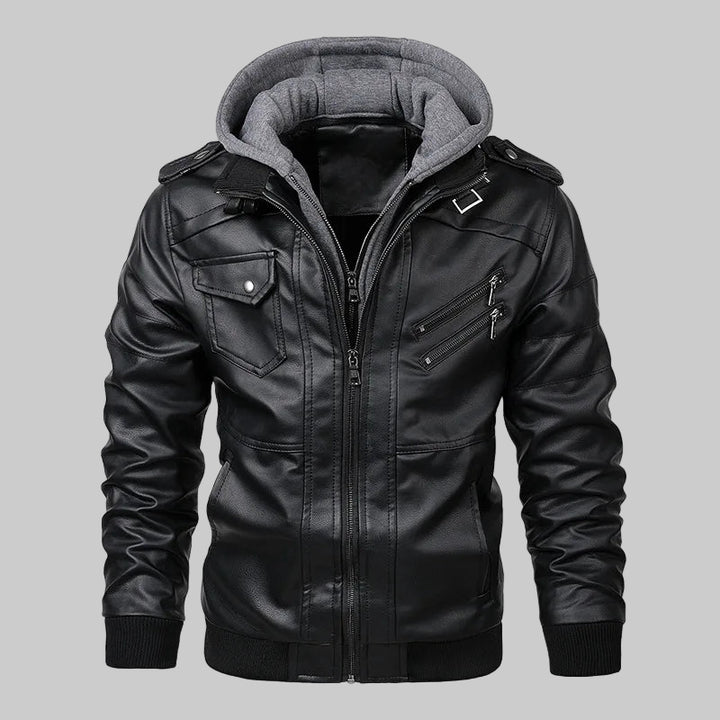 Slim Casual PU Leather Motorcycle Jacket