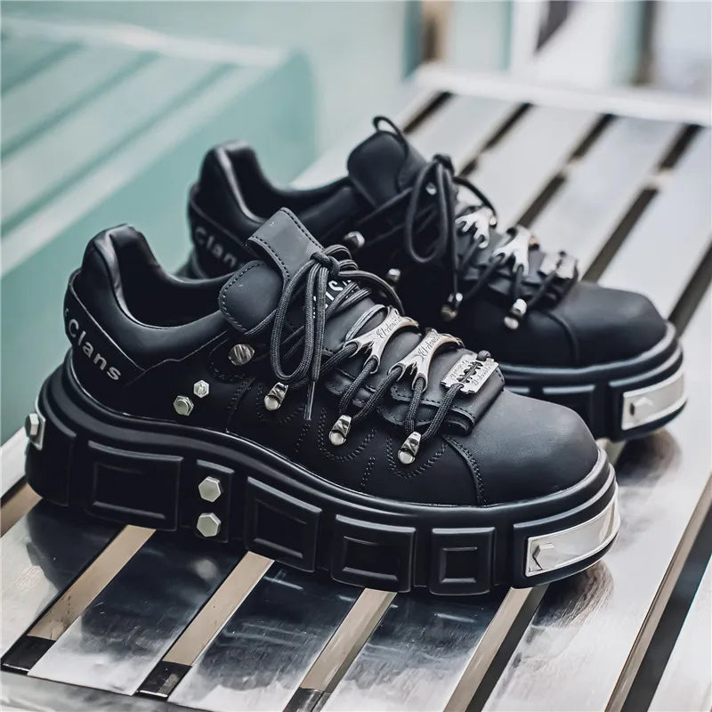 Trendy Pink Platform Sneakers