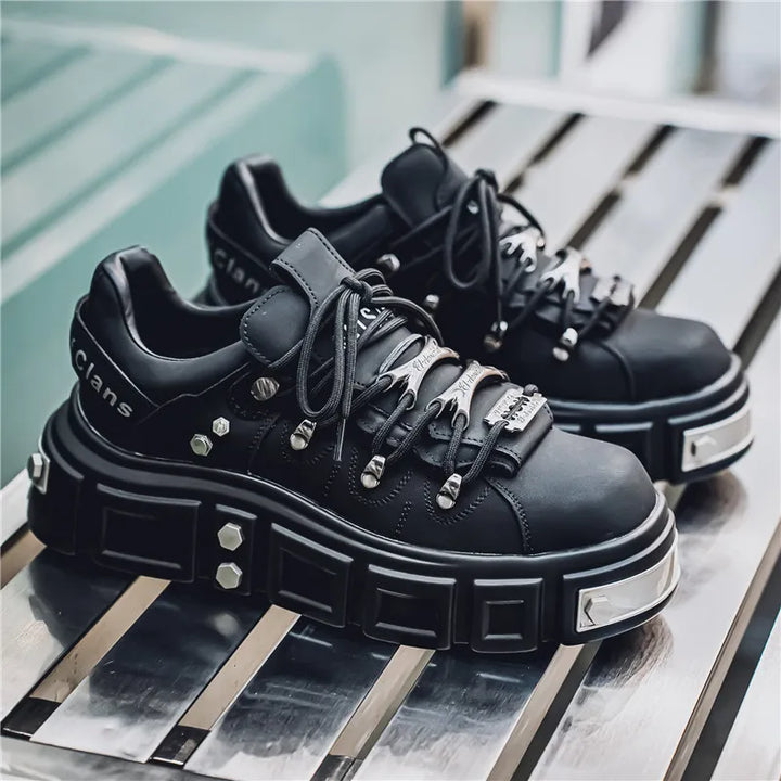 Trendy Pink Platform Sneakers