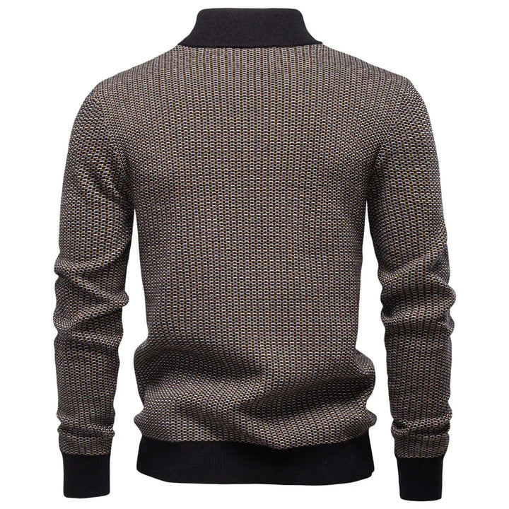 Thickened Cotton Blend Mock Neck Sweater