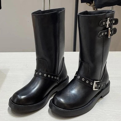 Medium Tube Short Platform Knight Boots