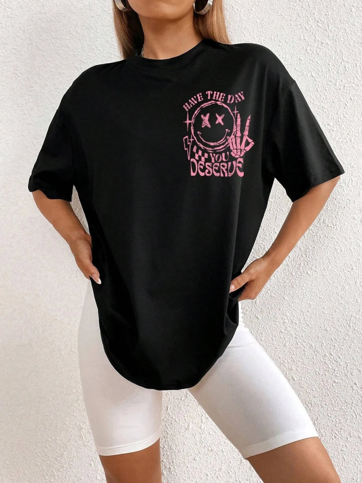Pure Cotton American Style Printed T-Shirt