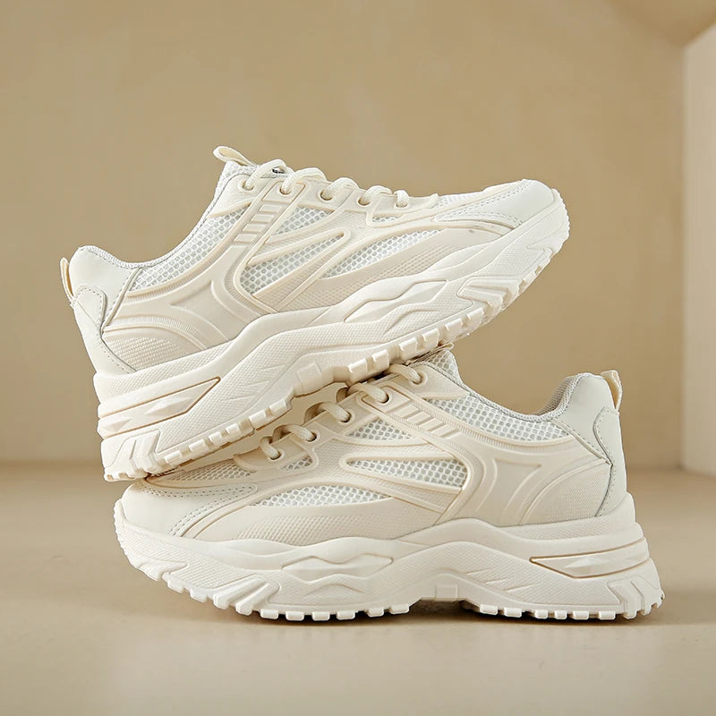 Trending Leather Chunky Sneakers