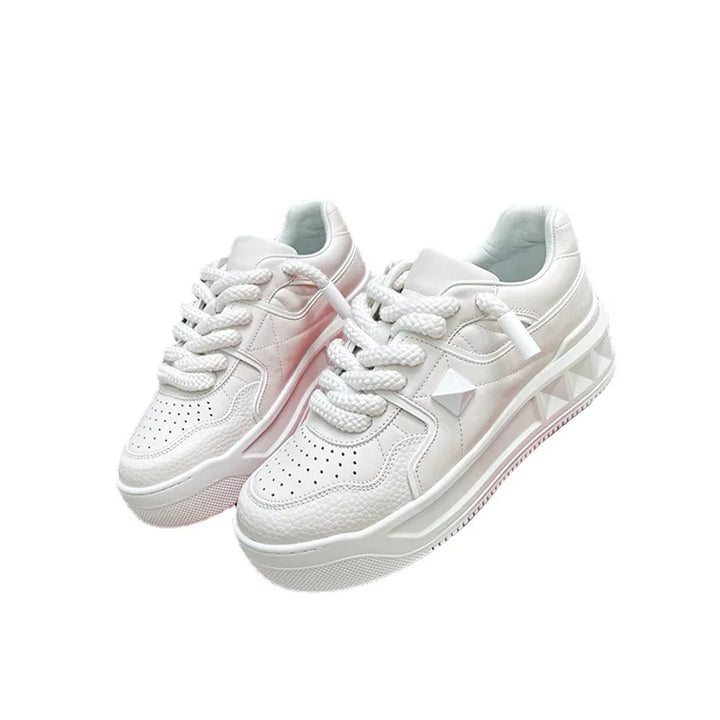 Chunky Platform Sneakers for Height Boost in Harajuku Style