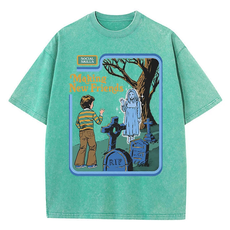 Retro-Inspired Oversized Cotton T-Shirt