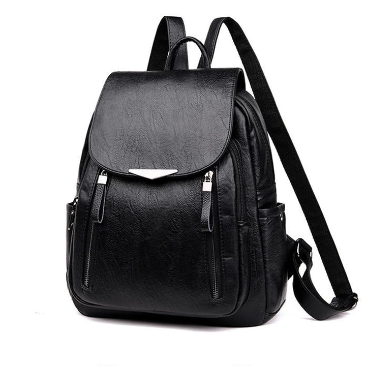 Stylish Spacious PU Leather Travel Backpack