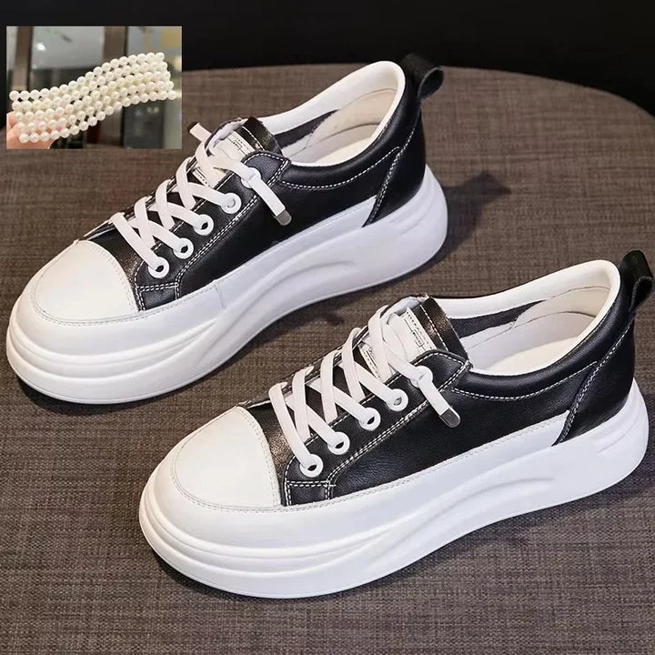 Genuine Leather Breathable Sneakers