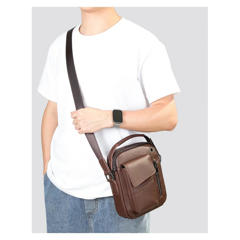 Cow Leather Crossbody Shoulder Bag