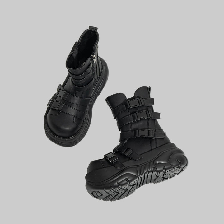 Dark Goth Big Head Punk Ankle Hot girl Boots