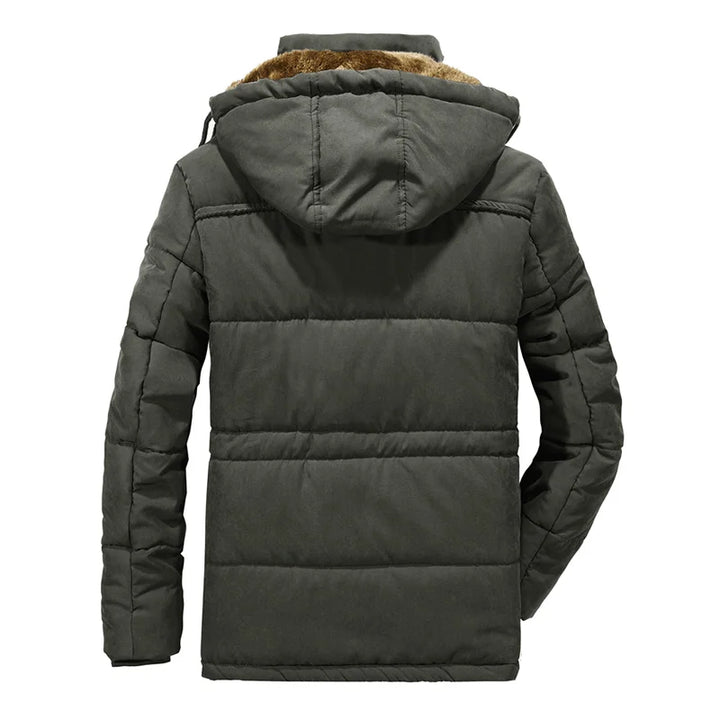 Thick Hooded Fleece Lined Military Winter Jacket