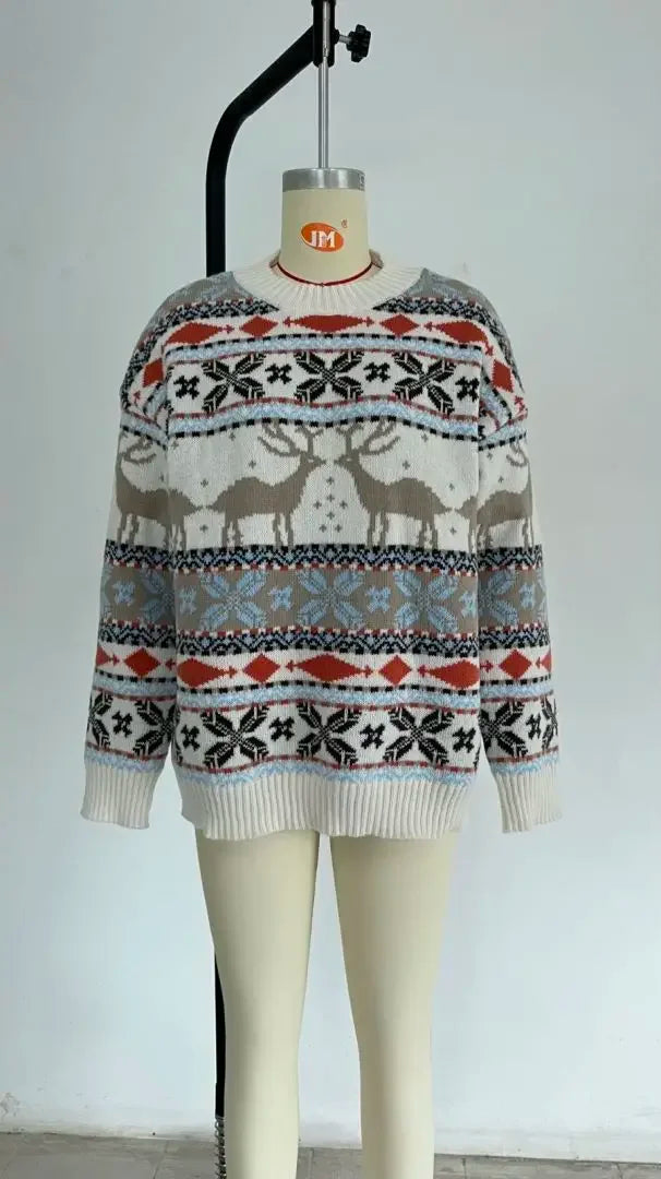 Y2k Style Thick Warm Knitted Winter Christmas Sweaters