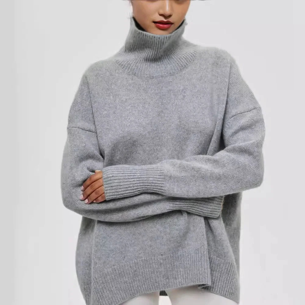 Cozy Thickened Fleece Turtleneck Sweater
