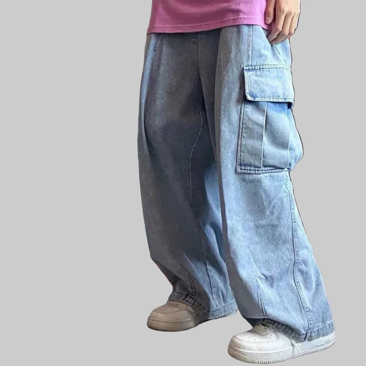 Oversized Hip Hop Style Cargo Baggy Jeans
