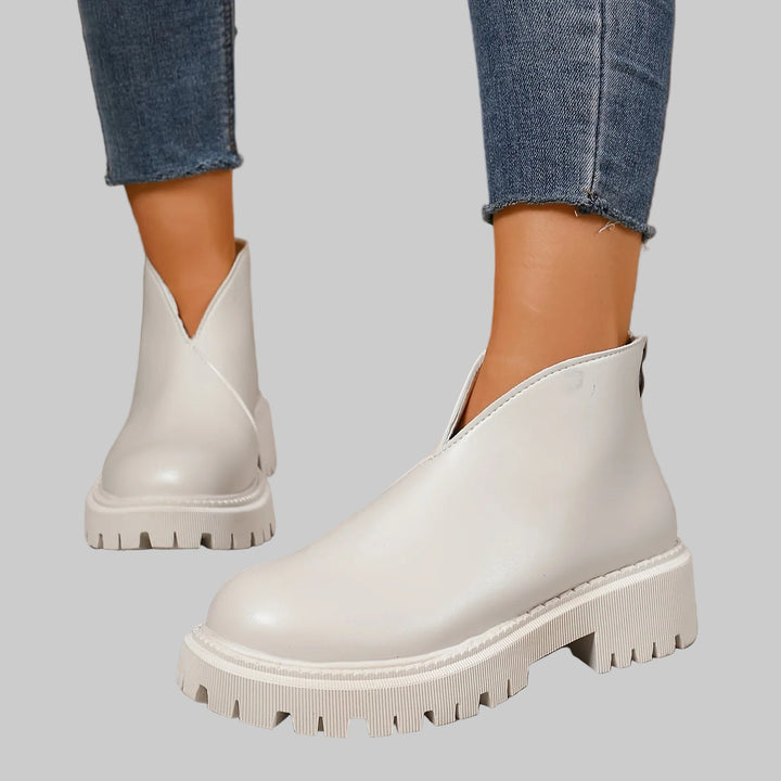 Solid Color Versatile Ankle Rain Boots