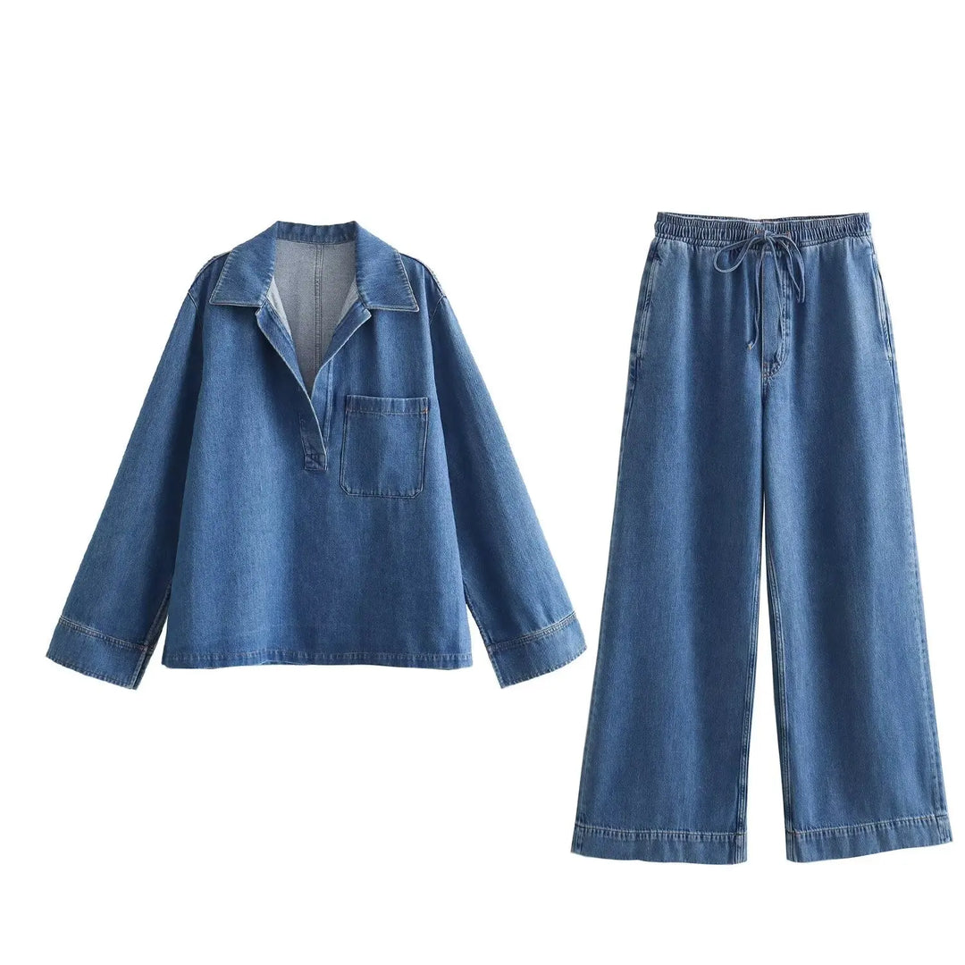 Bestselling Denim top and pants Set