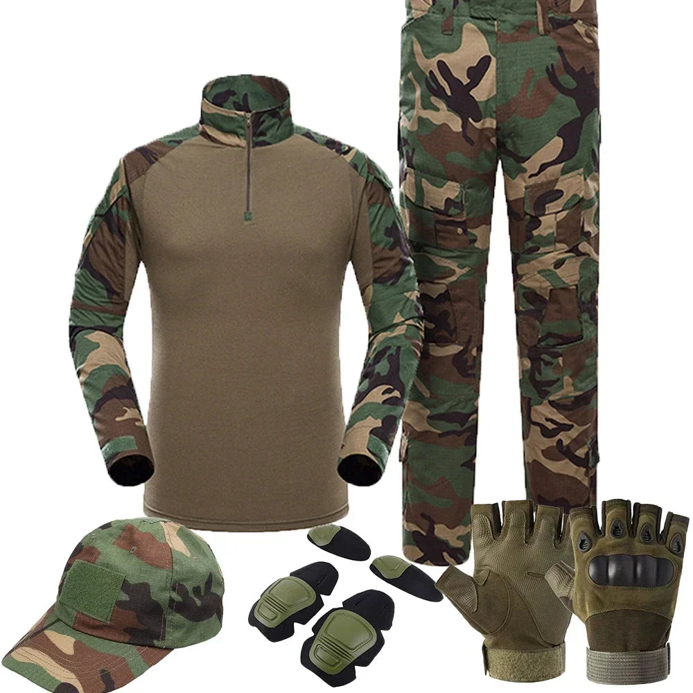 Tactical Military Camouflage Uniform Set