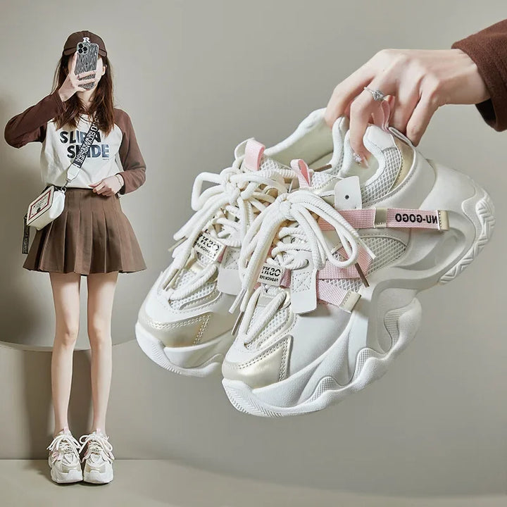 Chunky Breathable Mesh Sports Sneakers