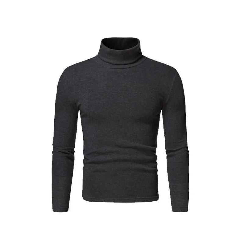 Casual Slim Fit High Collar Turtleneck Pullover