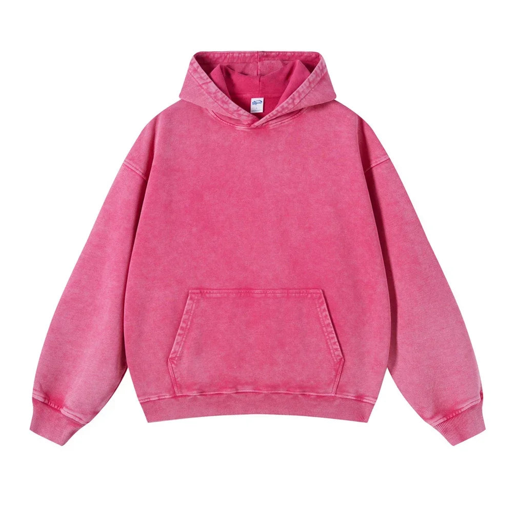High Street Heavy Weight Washed Cotton Hoodies