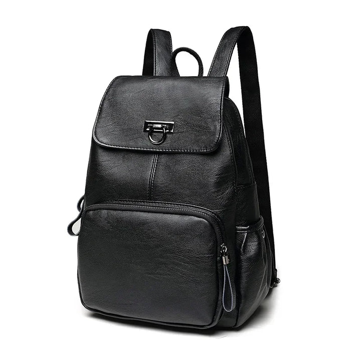 Large Capacity PU Leather Backpack