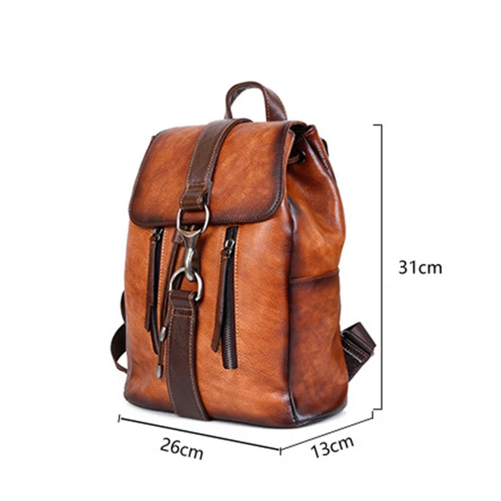 Genuine Leather Vintage Anti-Scratch Cowhide Shoulder Bag