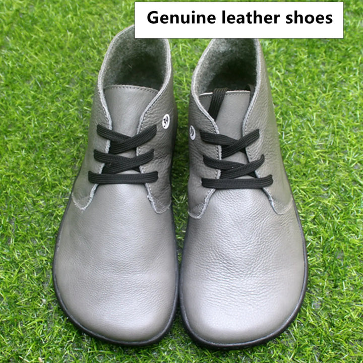 Barefoot Wider ToeBox Wool lined Leather Boots