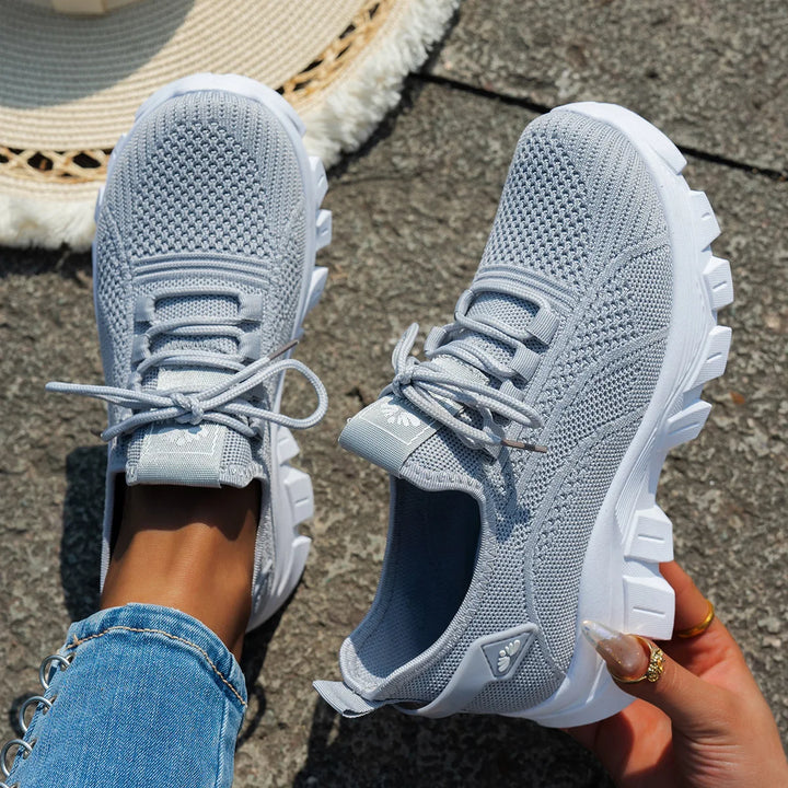 Lightweight Mesh Platform Sneakers